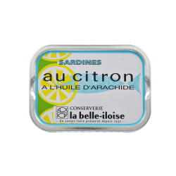 la belle-iloise - Sardines Huile d'arachide et Citron