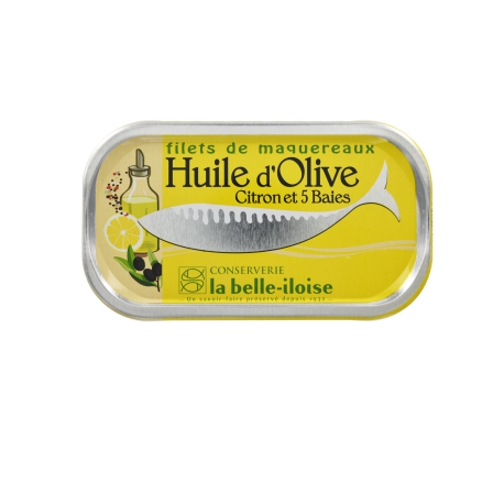 la belle-iloise - Maquereaux Huile d'olive Citron et 5 Baies